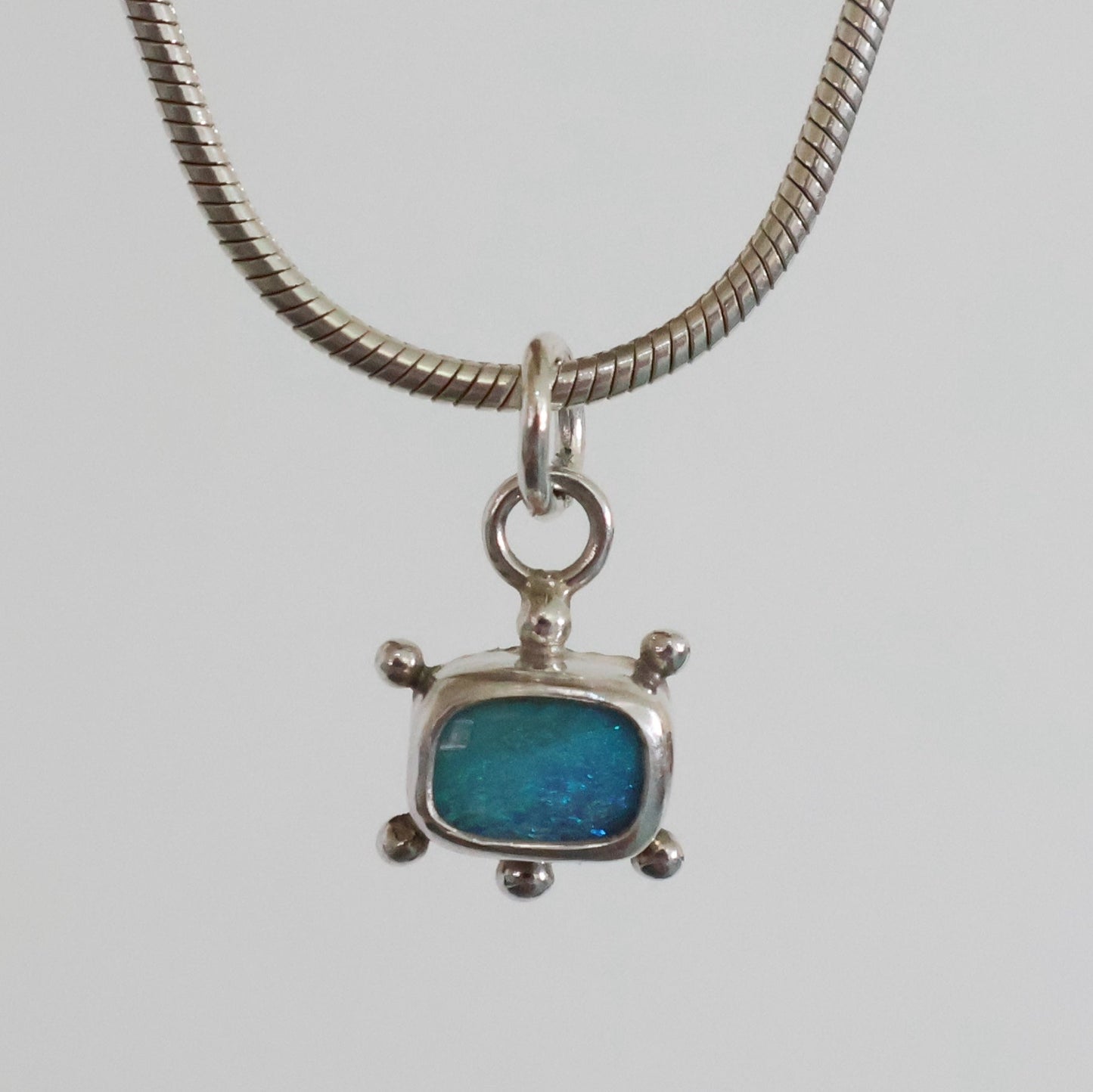 Ocean blue pendant charm