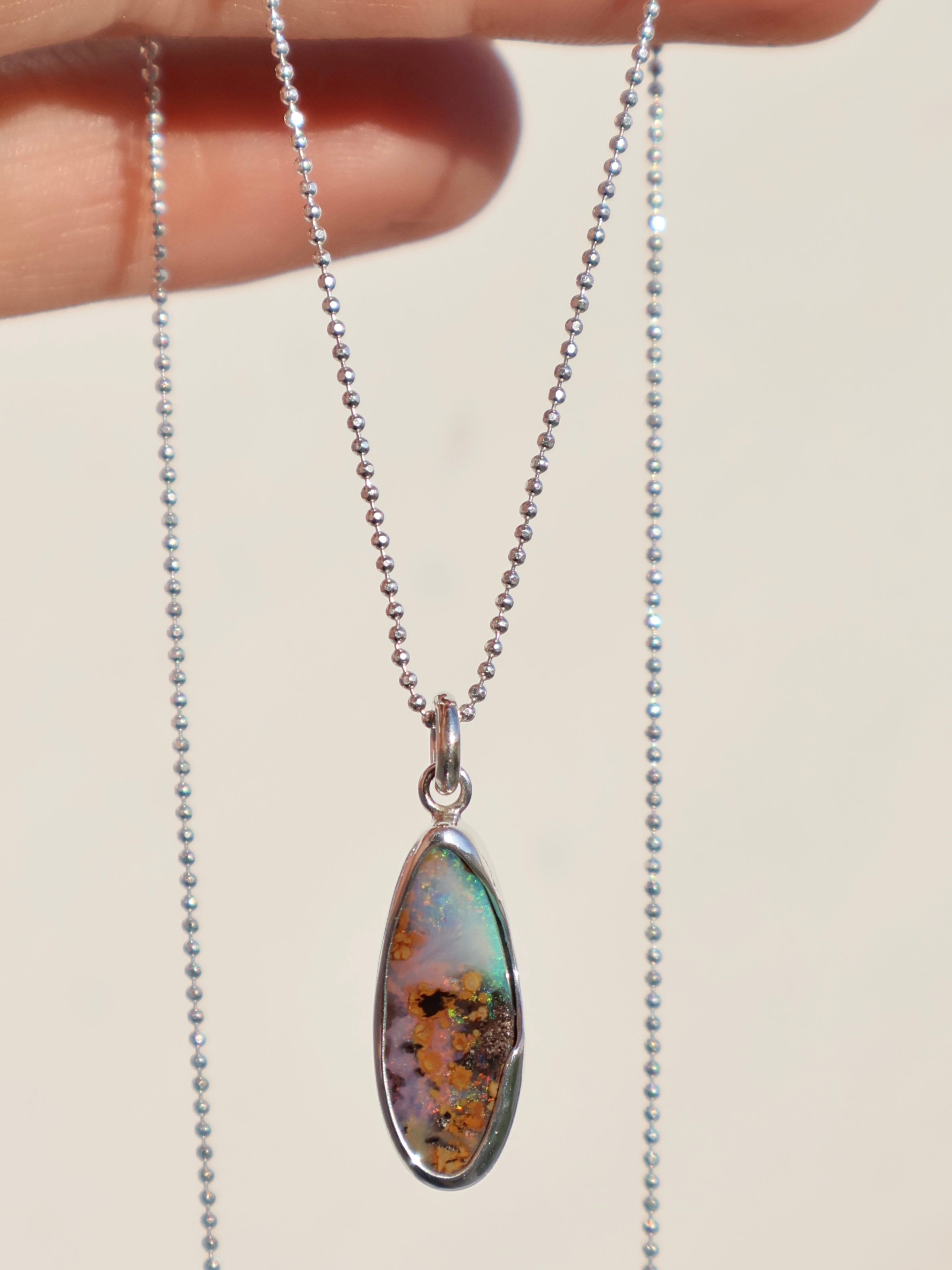 Modern Opal Pendant