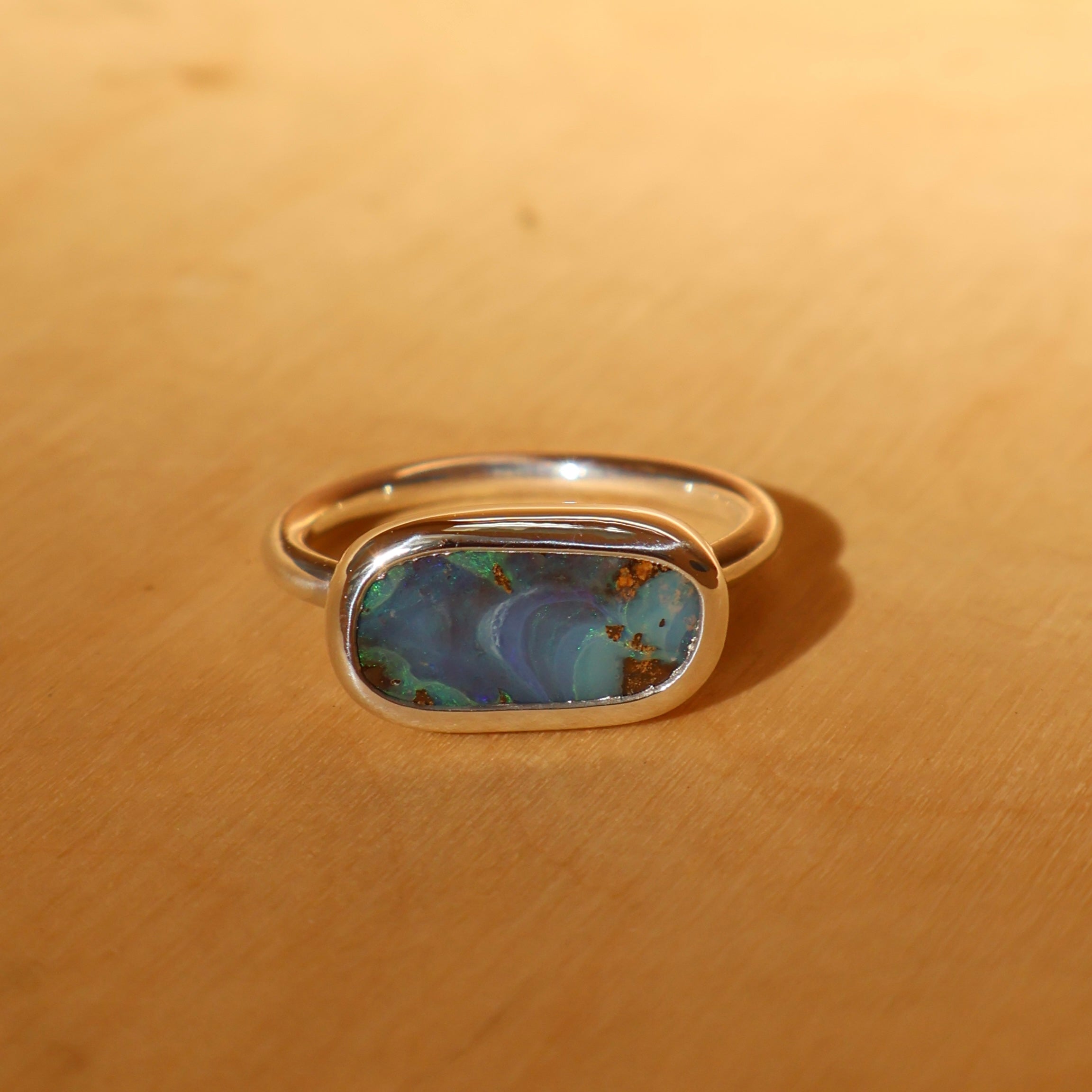 Caribbean waters Opal ring