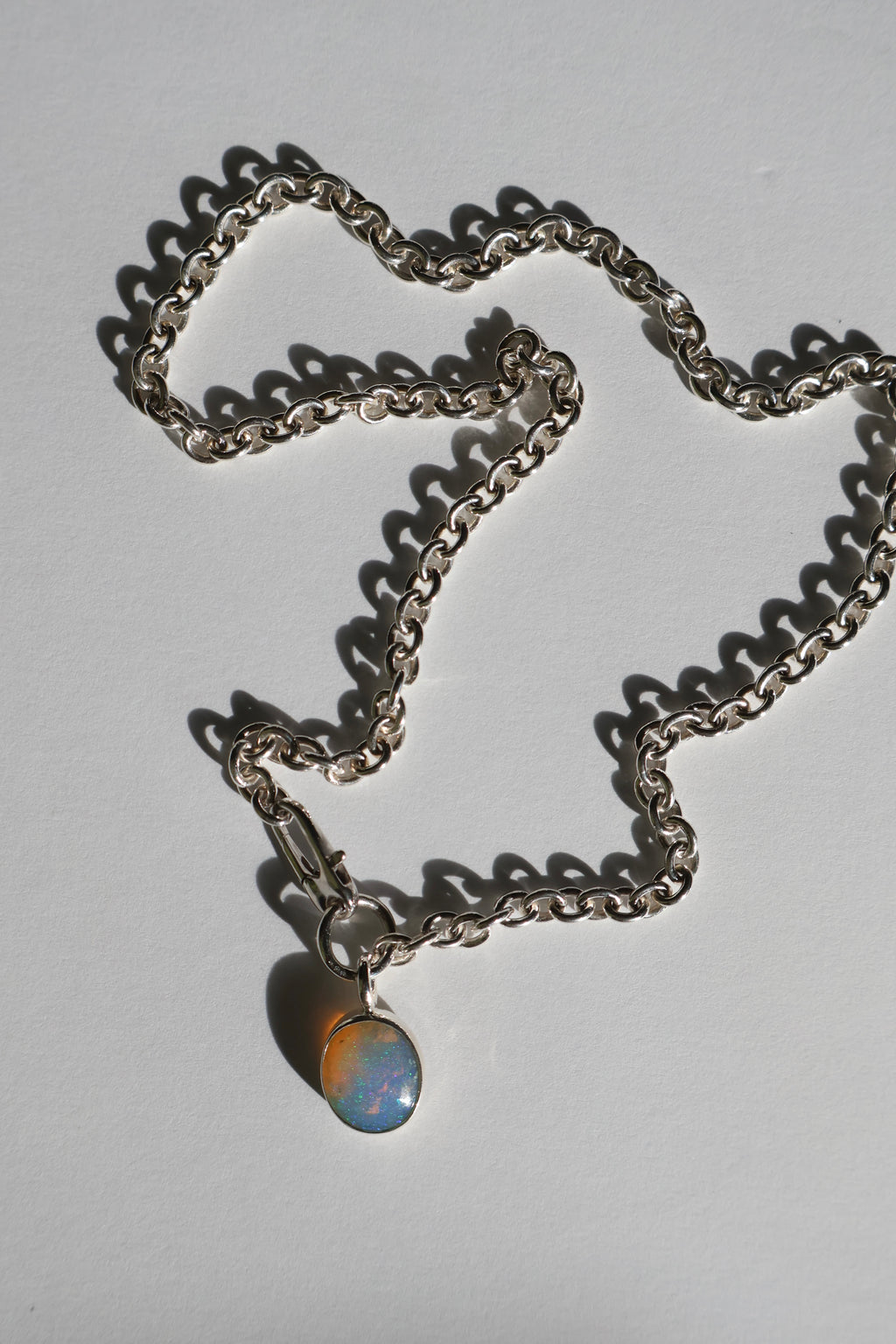 Bold Opal Pendant & Chain