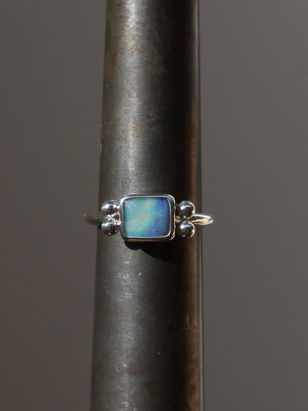 Sea opal ring