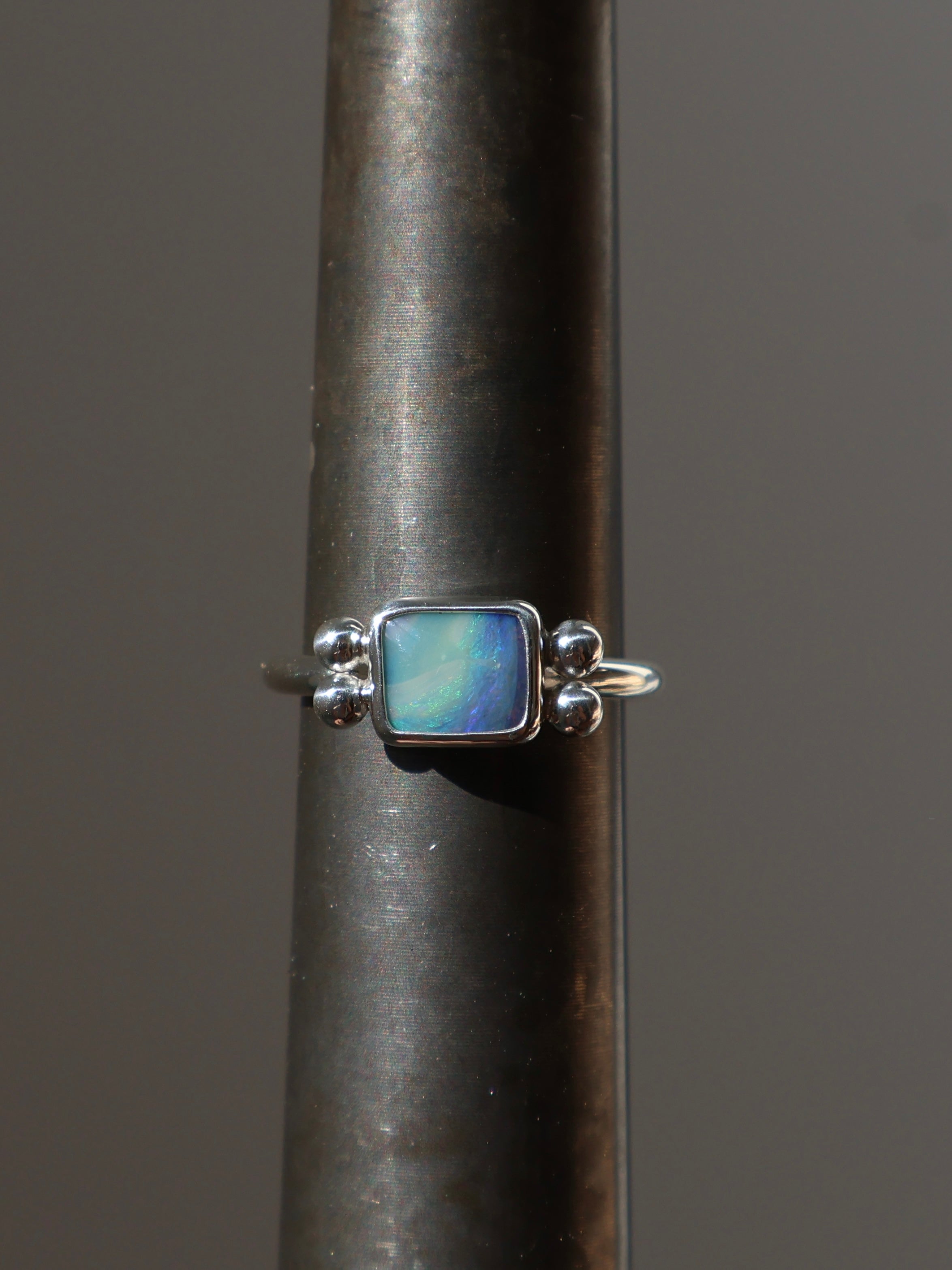 Sea opal ring