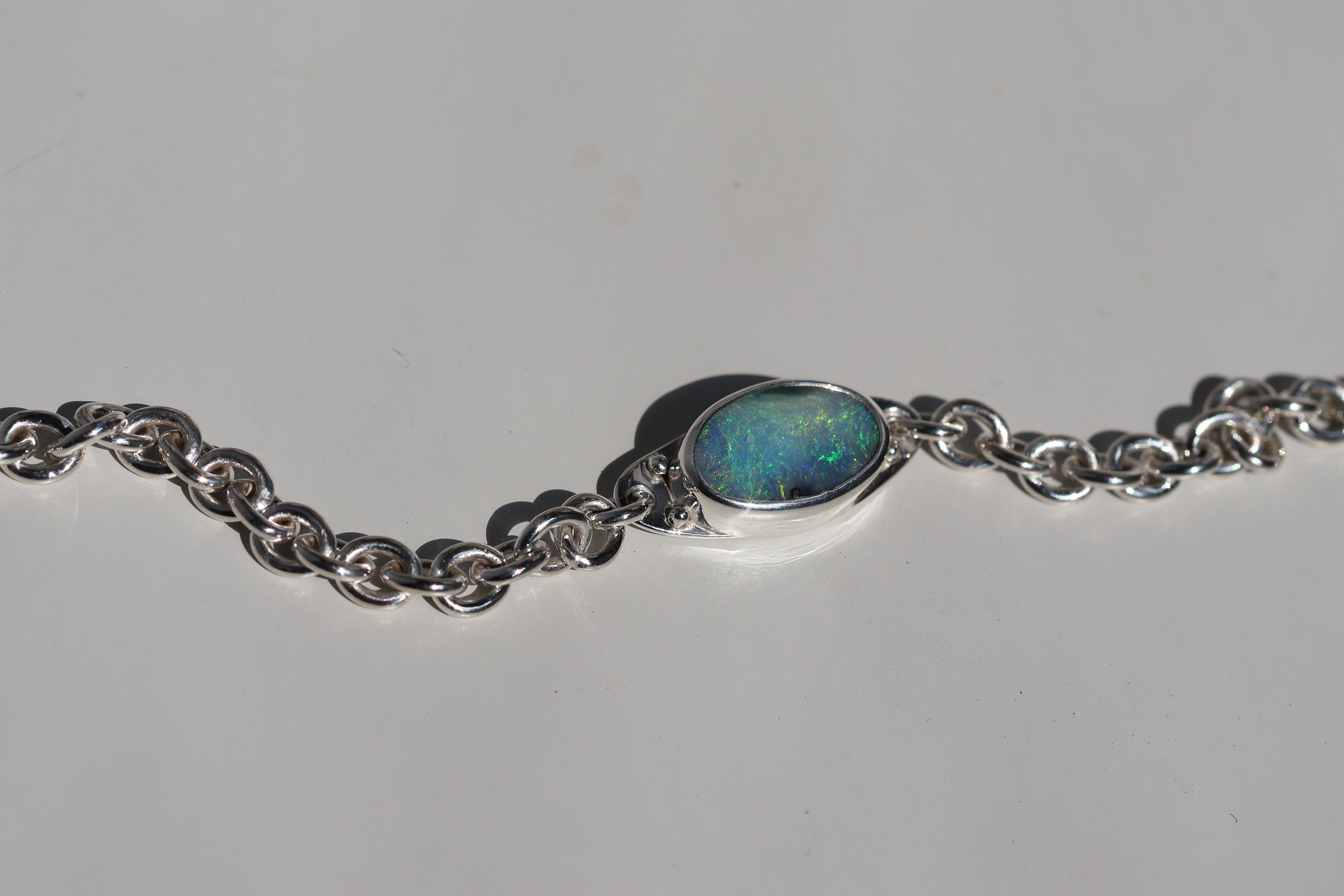 Custom Blue Opal bracelet
