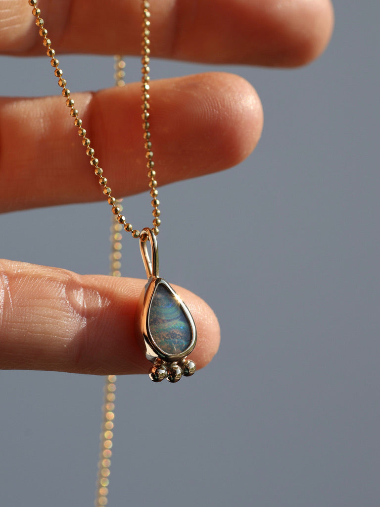 Gold Aussie Opal pendant