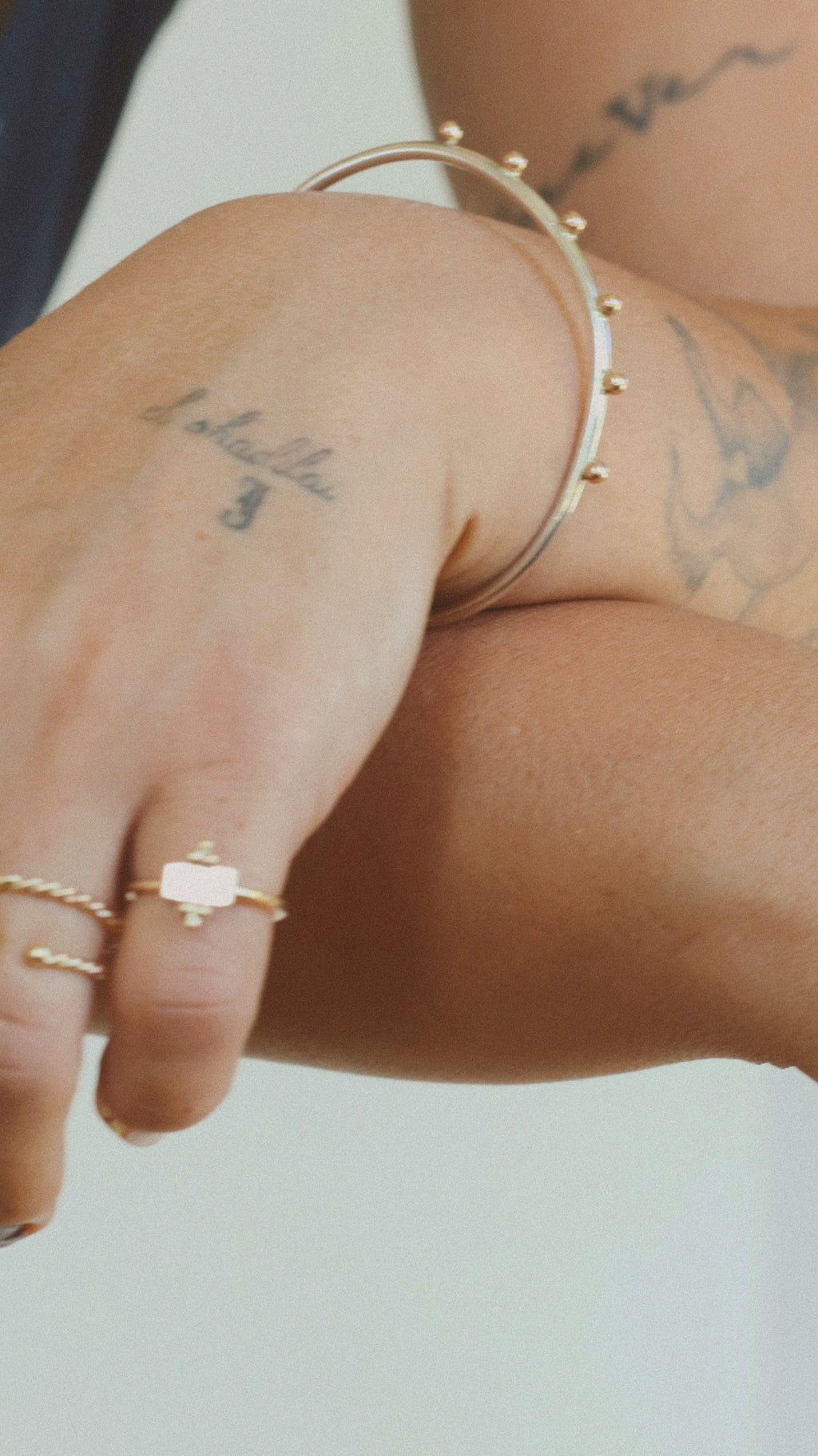 Gold Dotted Cuff