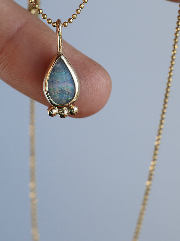 Gold Aussie Opal pendant