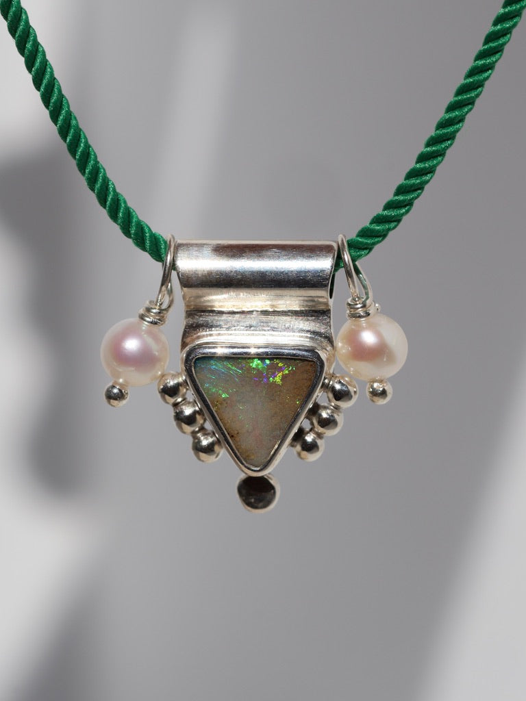 Green Modern Gypsy Necklace