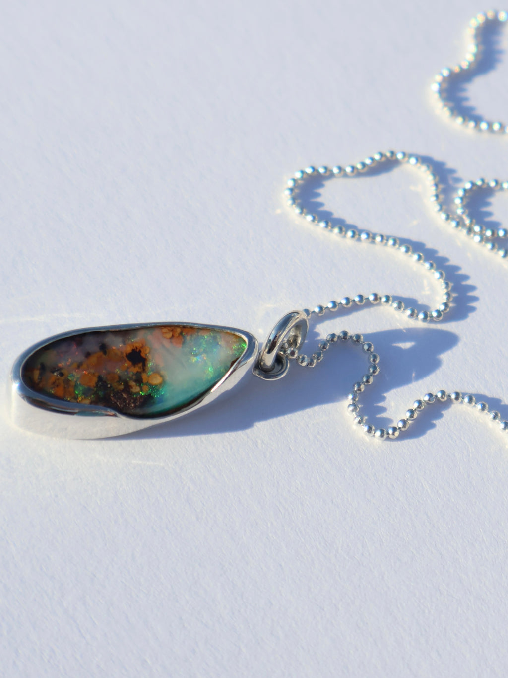Modern Opal Pendant