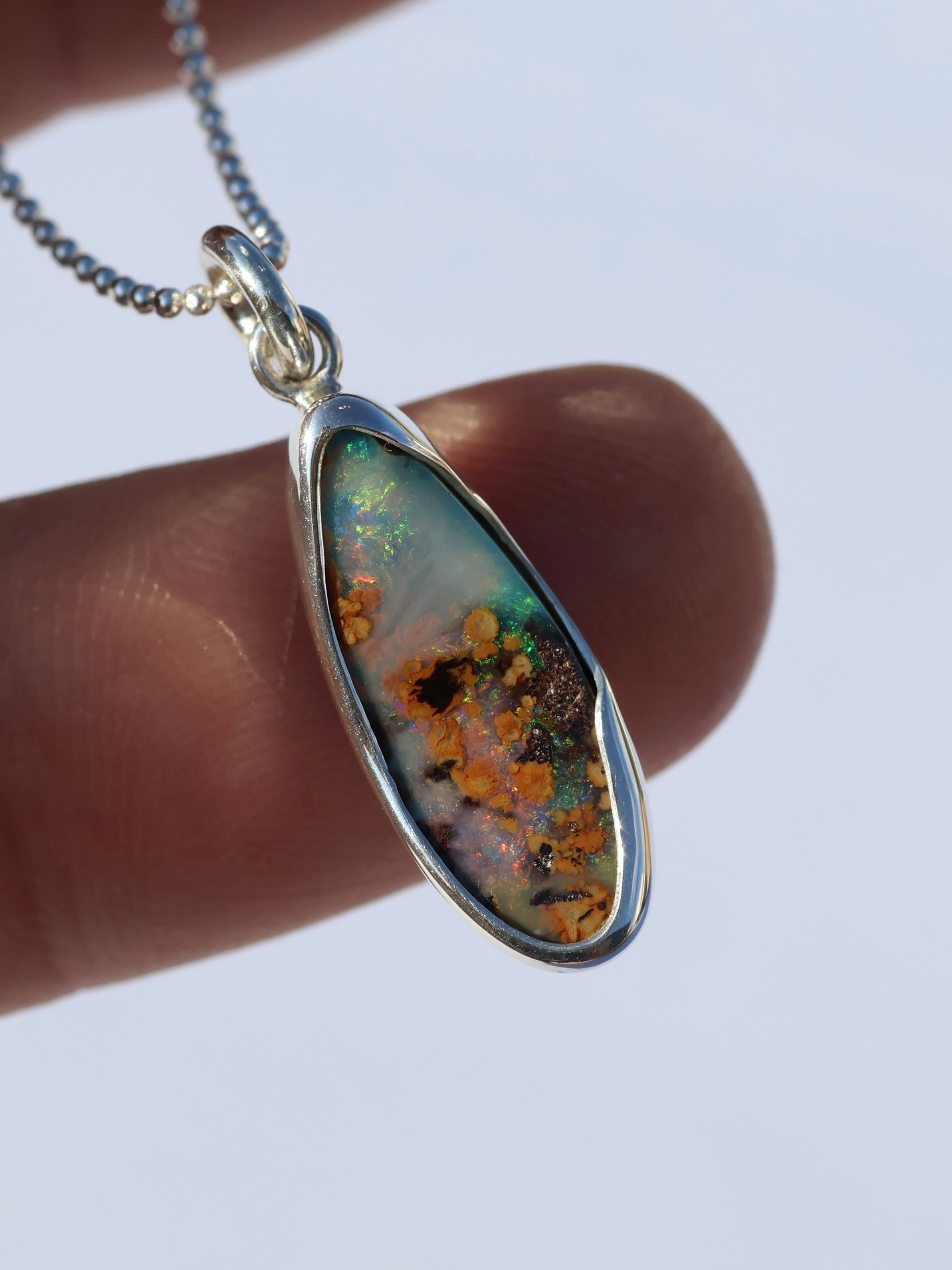 Modern Opal Pendant