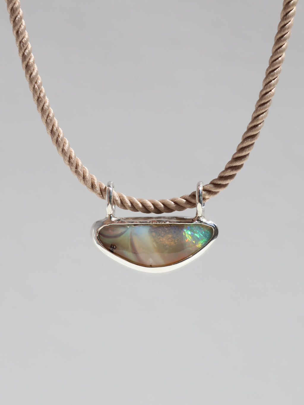 Half Moon Opal Pendant