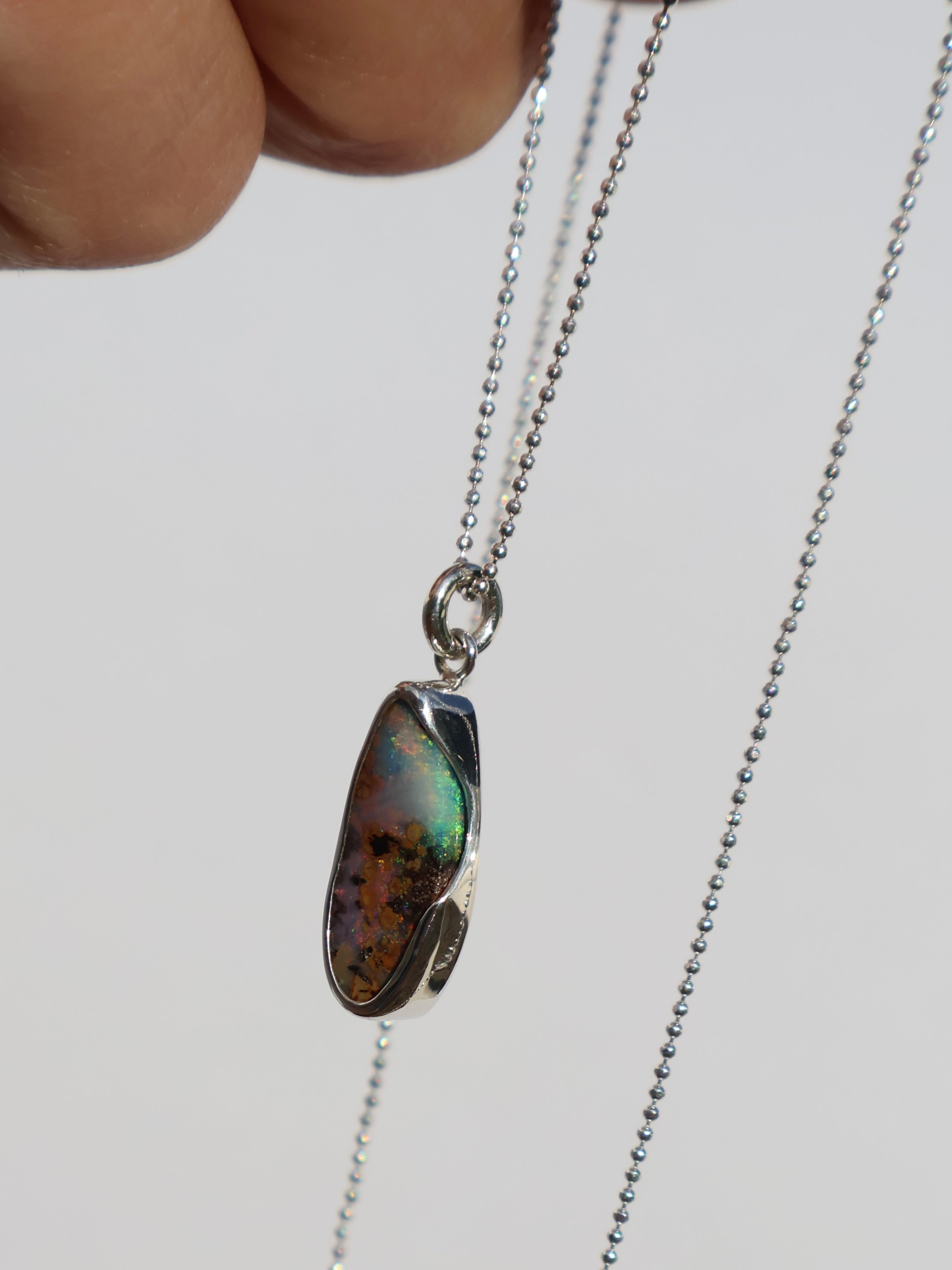 Modern Opal Pendant