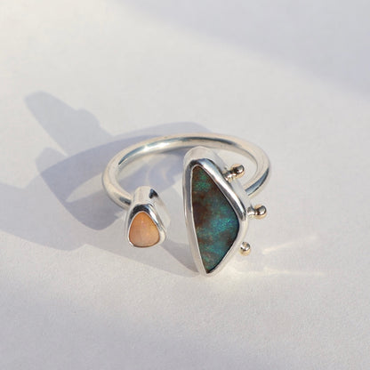 Duo Aussie Opal ring