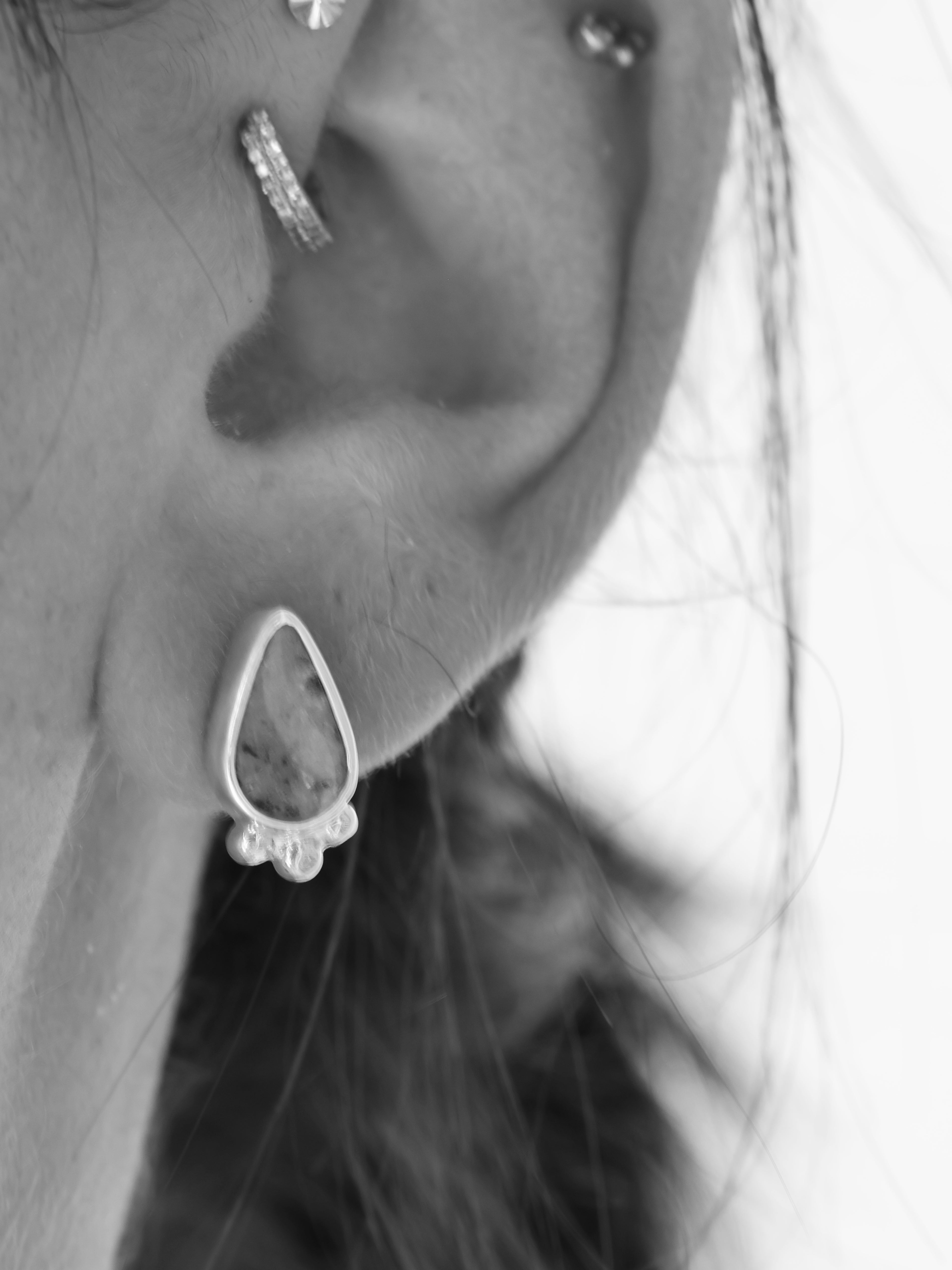 Mix Match Purple Opal Studs