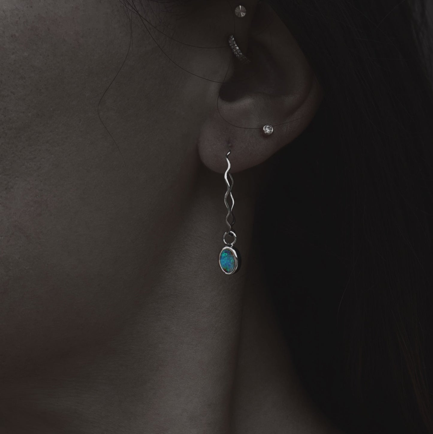 Opal Tide Hoops