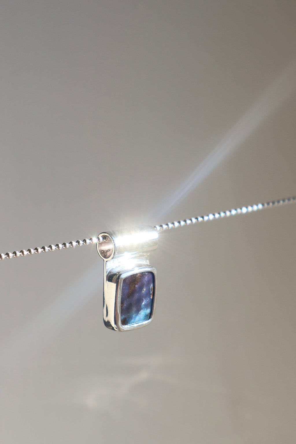 Modern opal pendant