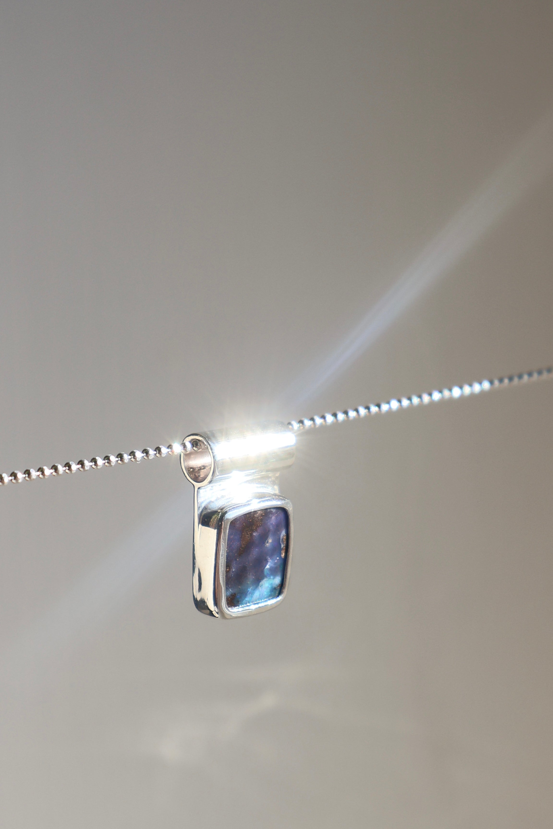 Modern opal pendant
