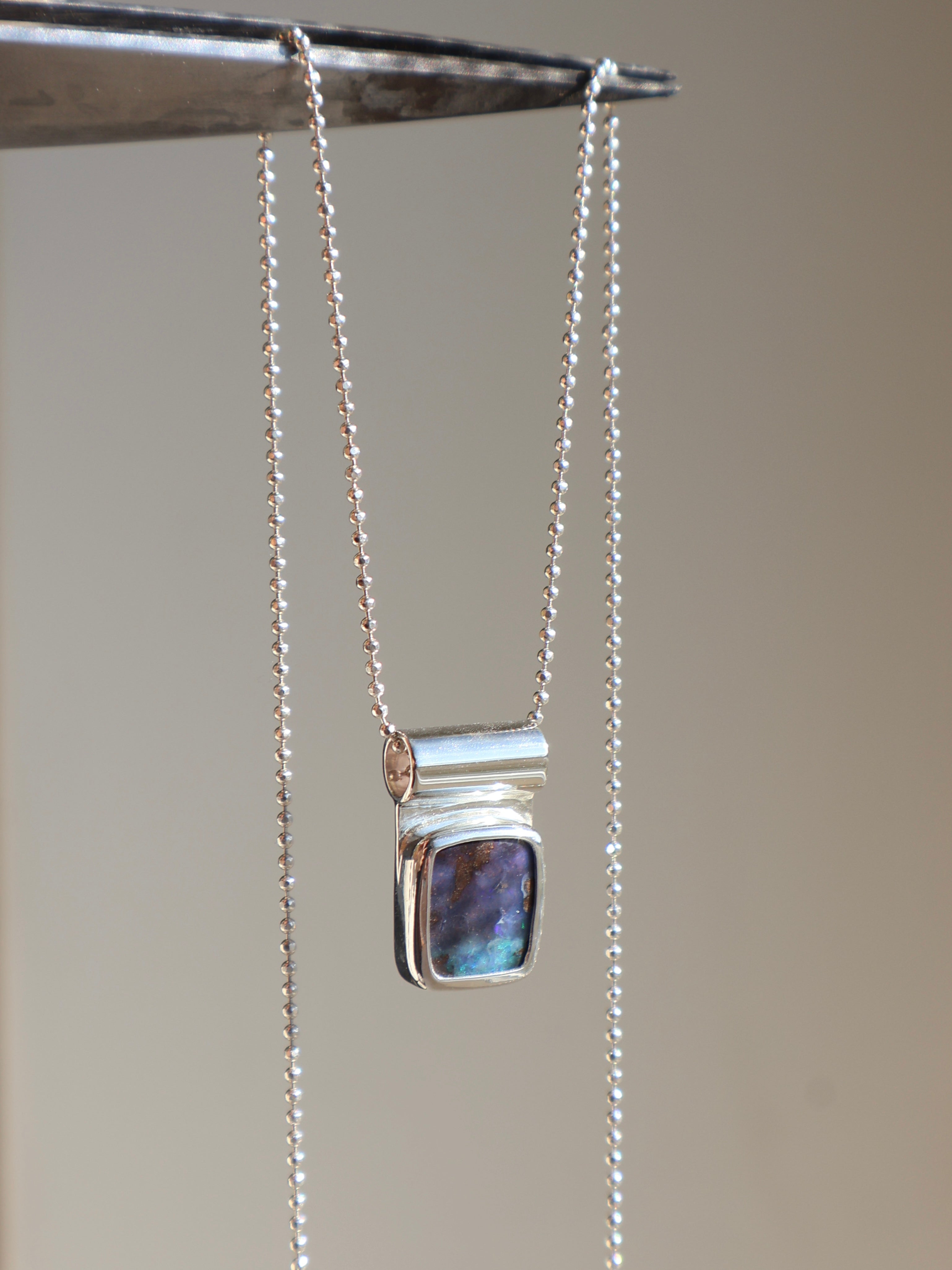 Modern opal pendant