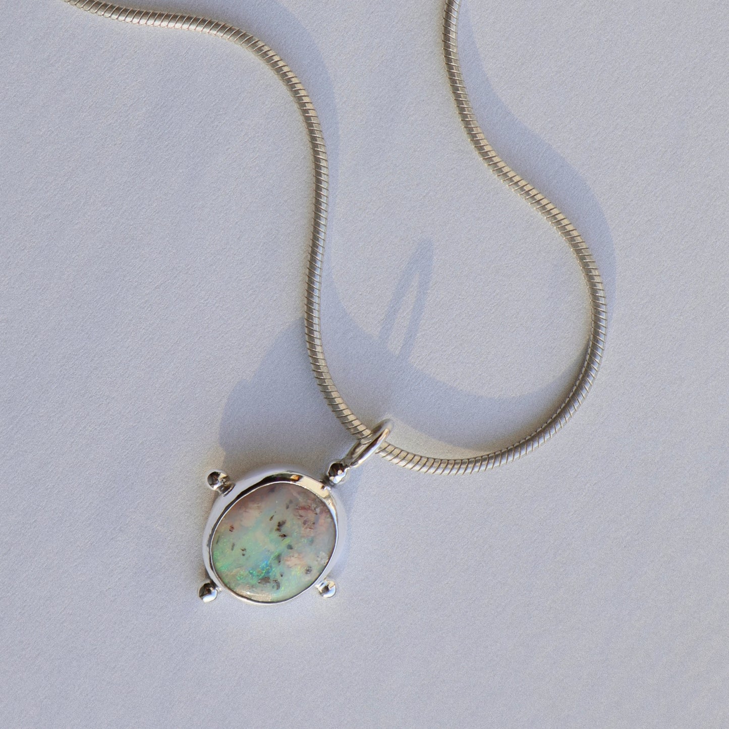 Pinky & great Australian Opal pendant