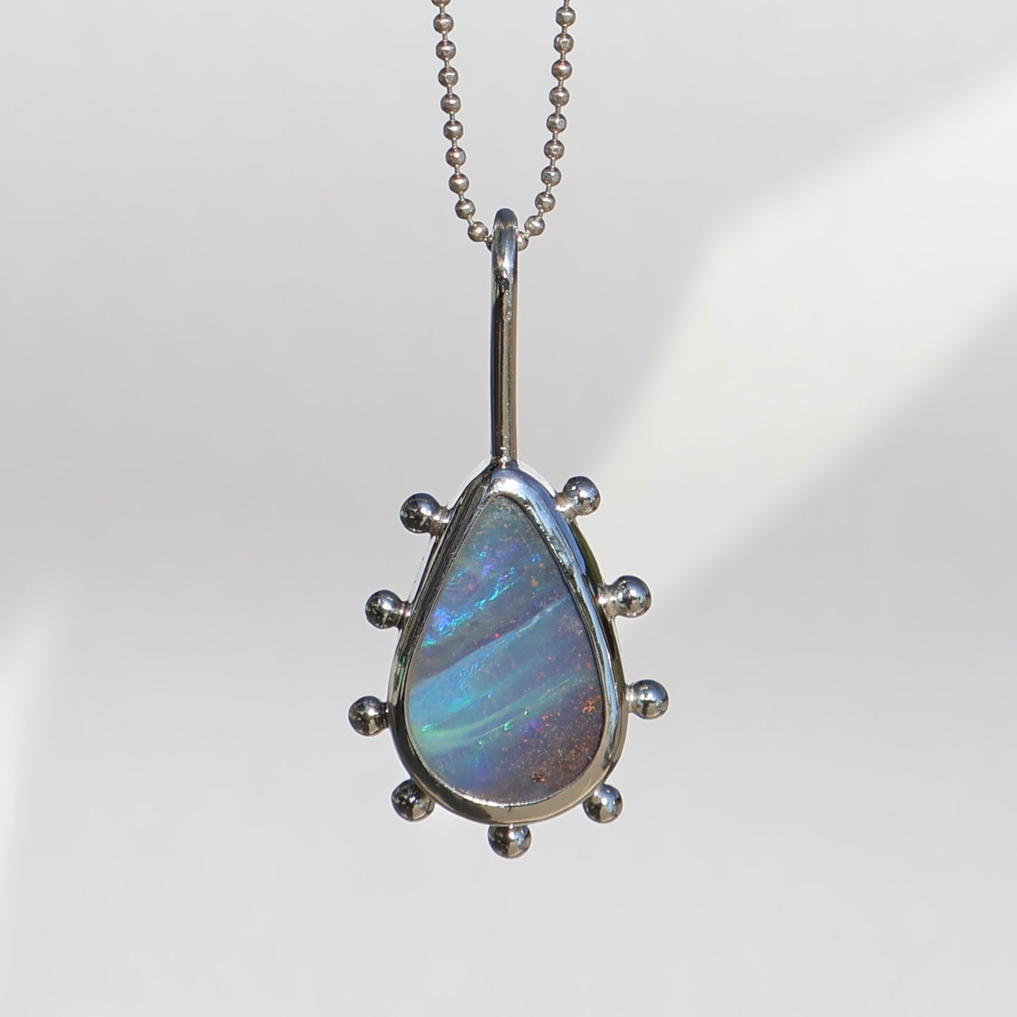 Blue Aussie Opal pendant