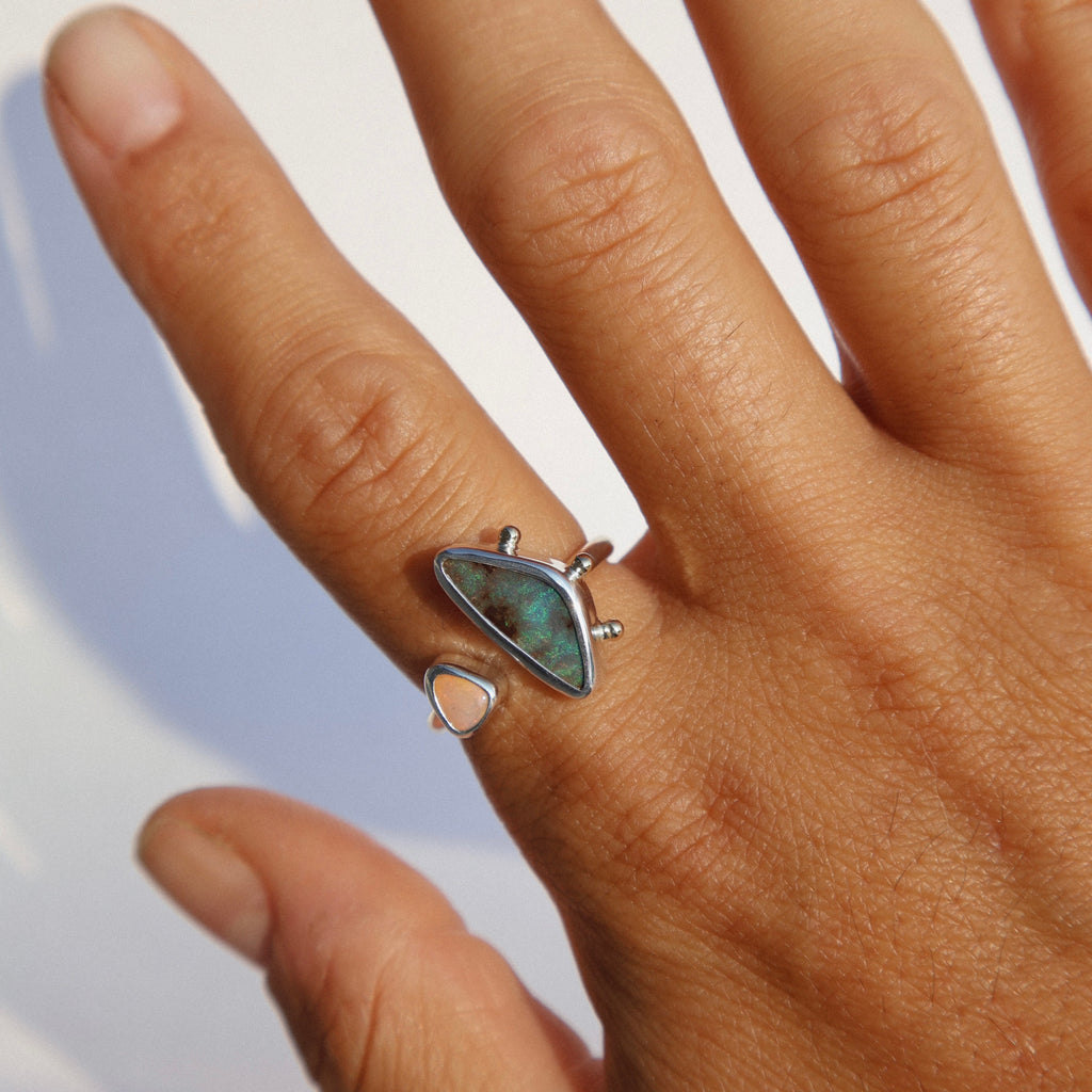 Duo Aussie Opal ring