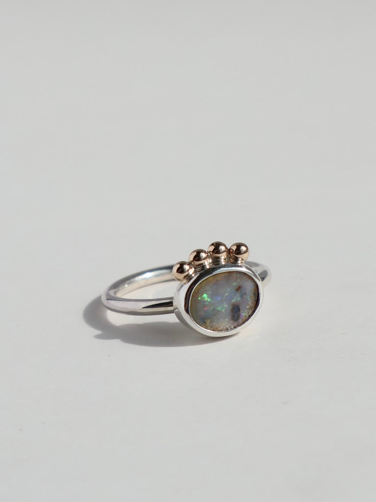 White Hued Opal Ring