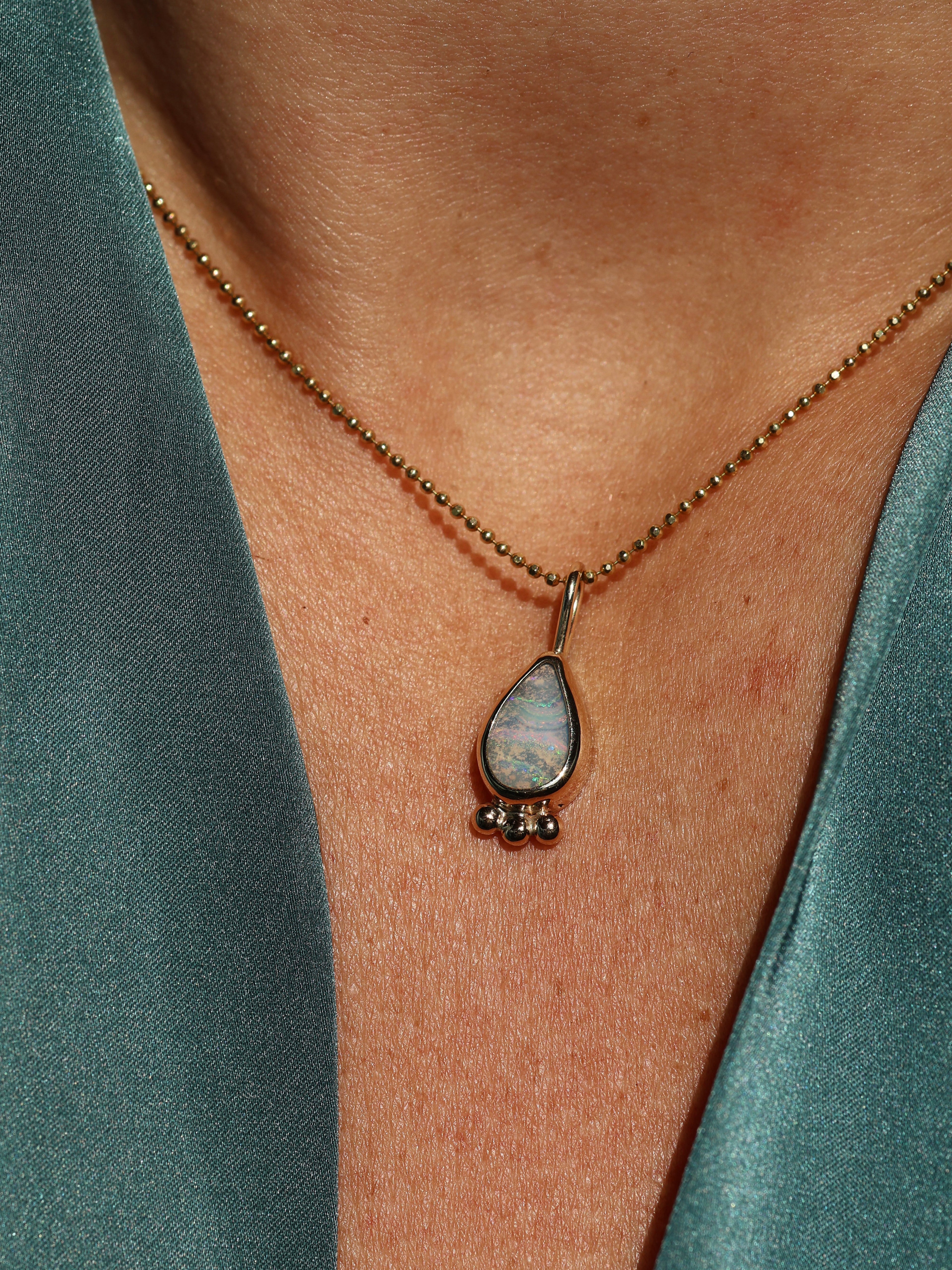 Gold Aussie Opal pendant