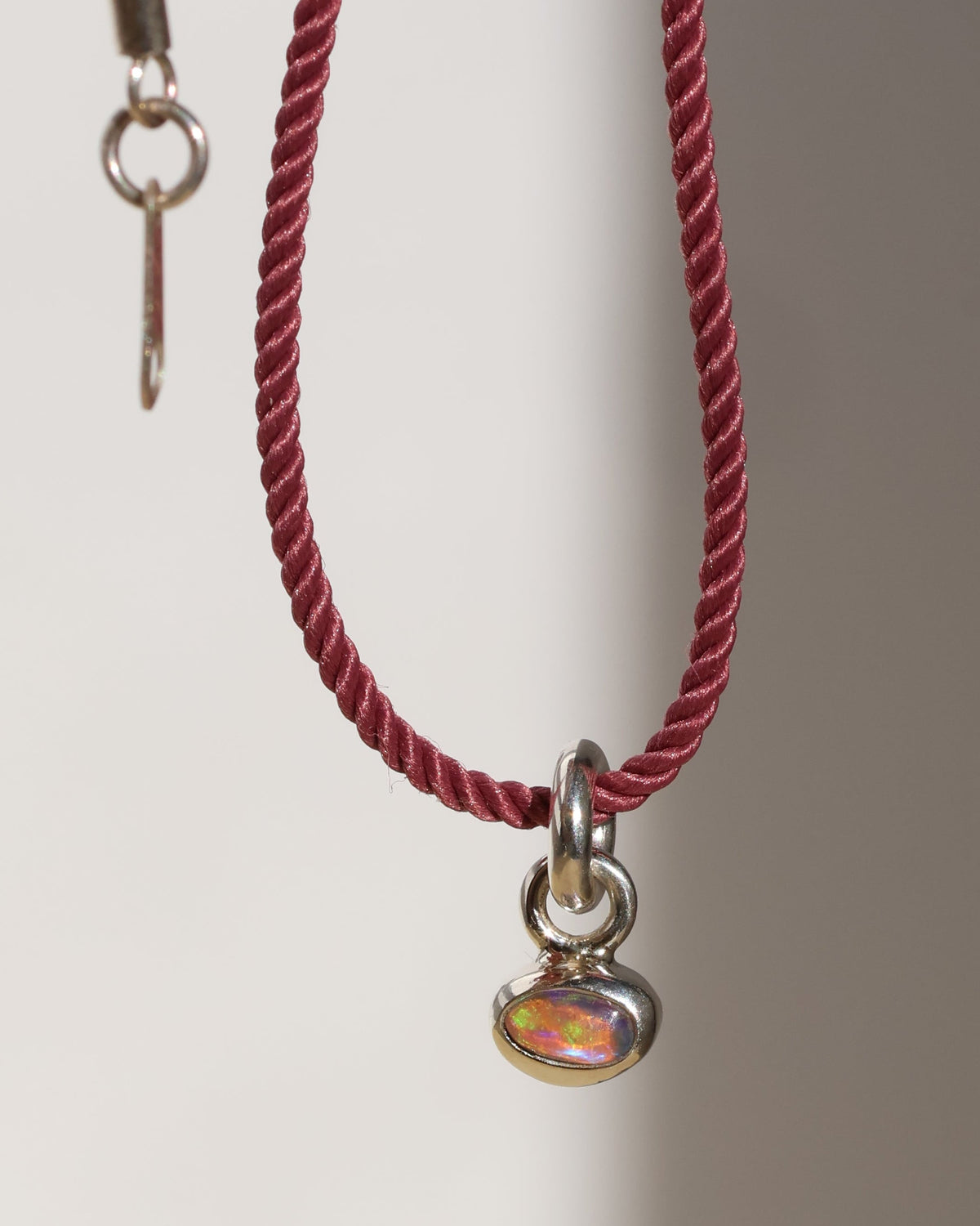 Pink Tiny Opal Pendant Charm