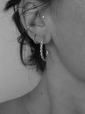 Sterling Silver Hand Twisted Hoops