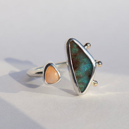 Duo Aussie Opal ring