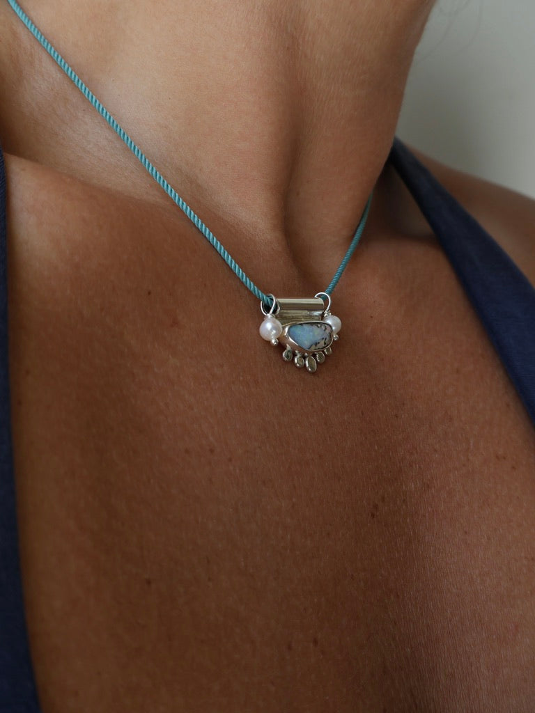 Blue Modern Gypsy Necklace