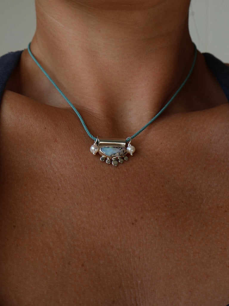 Blue Modern Gypsy Necklace