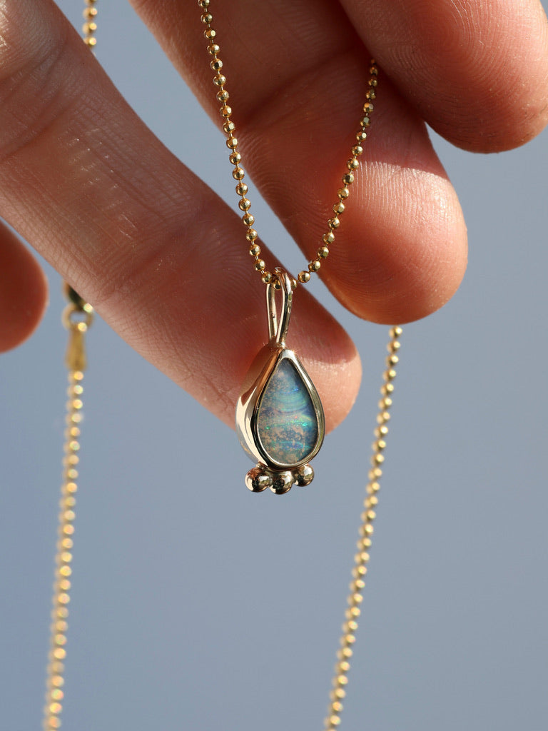 Gold Aussie Opal pendant