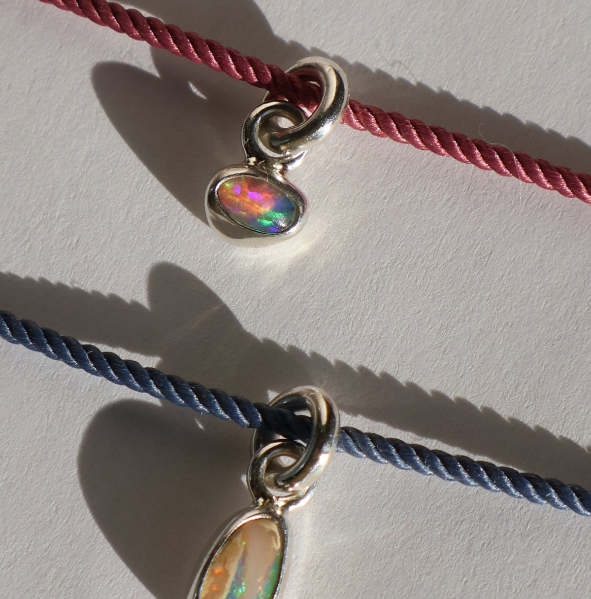 Pink Tiny Opal Pendant Charm