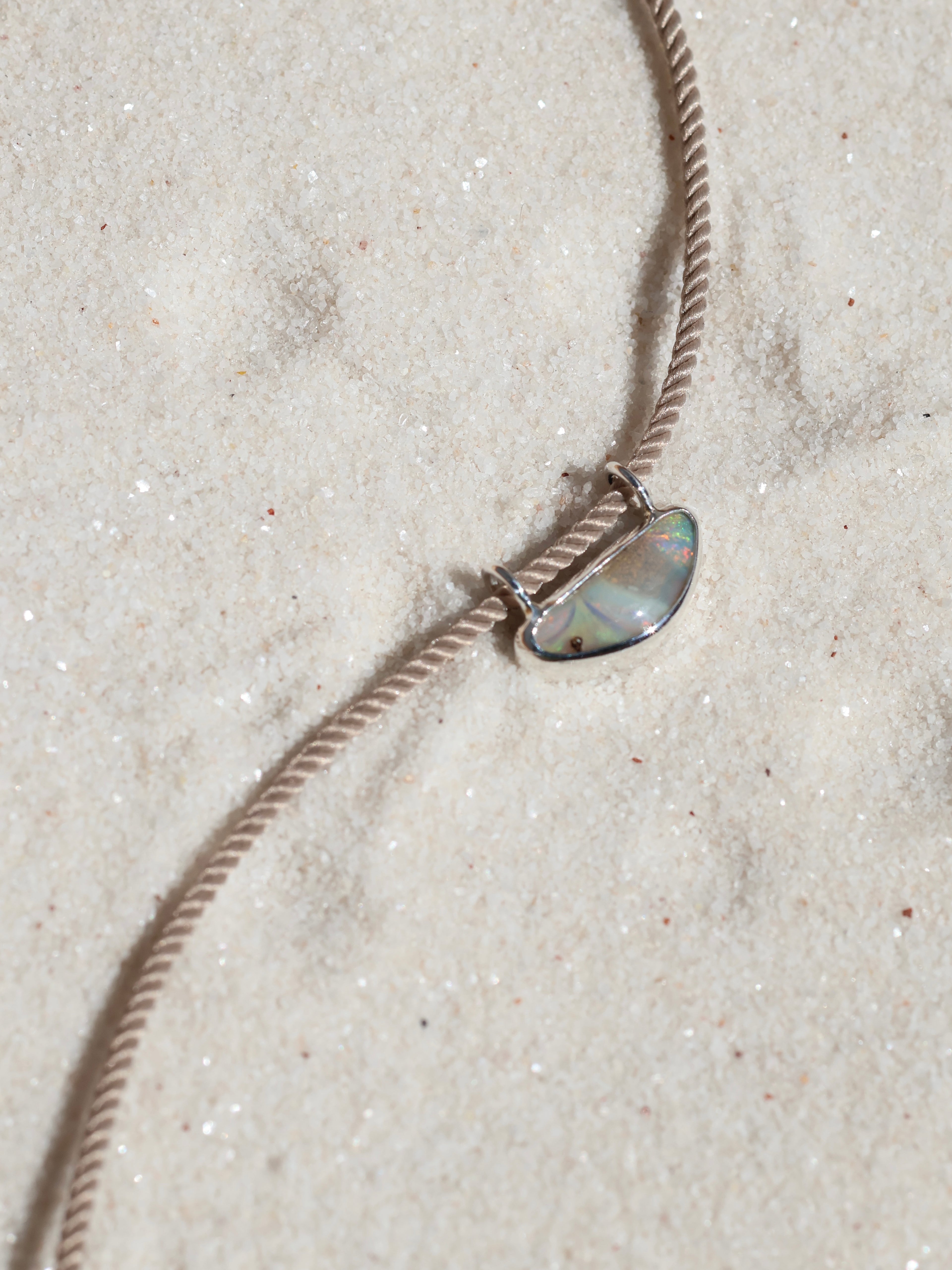 Half Moon Opal Pendant