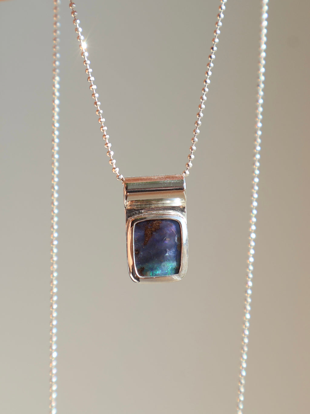 Modern opal pendant