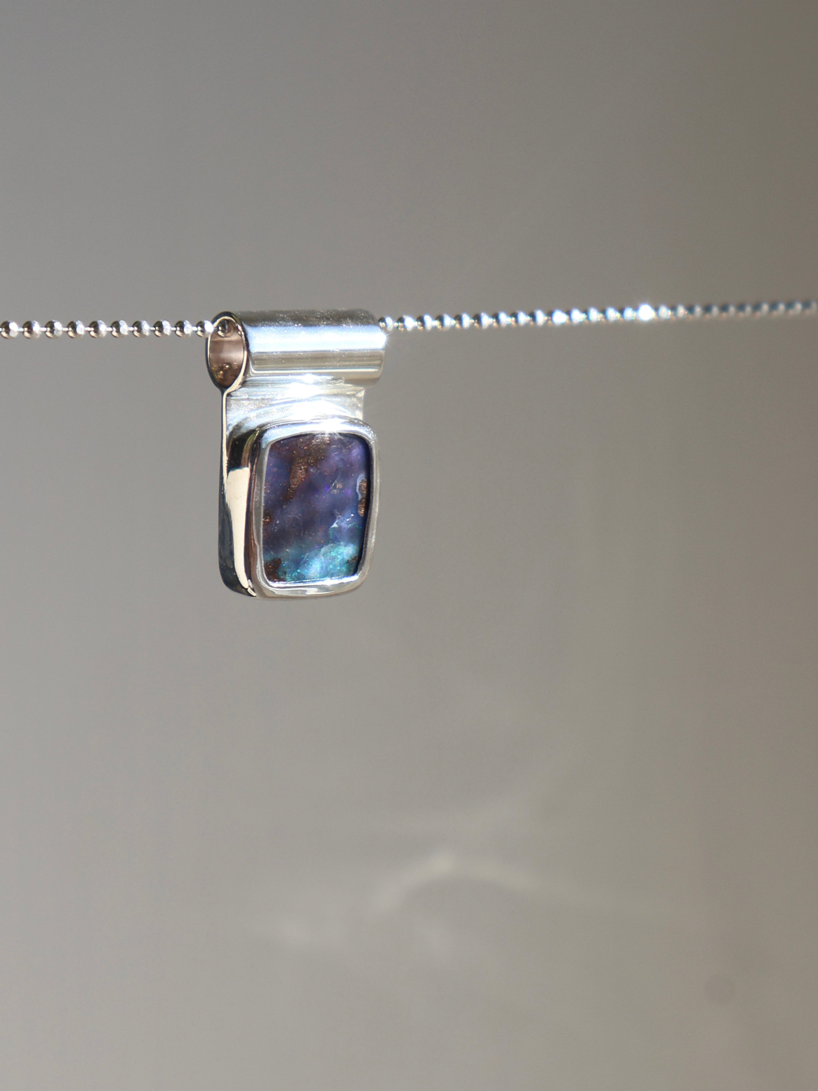 Modern opal pendant