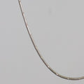 Sterling Silver Diamond Cut Seamed Snake Chain 16"
