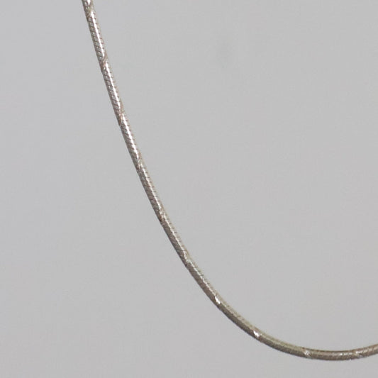 Sterling Silver Diamond Cut Seamed Snake Chain 16"