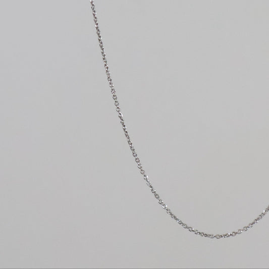 Sterling Silver Cable Chain 18"