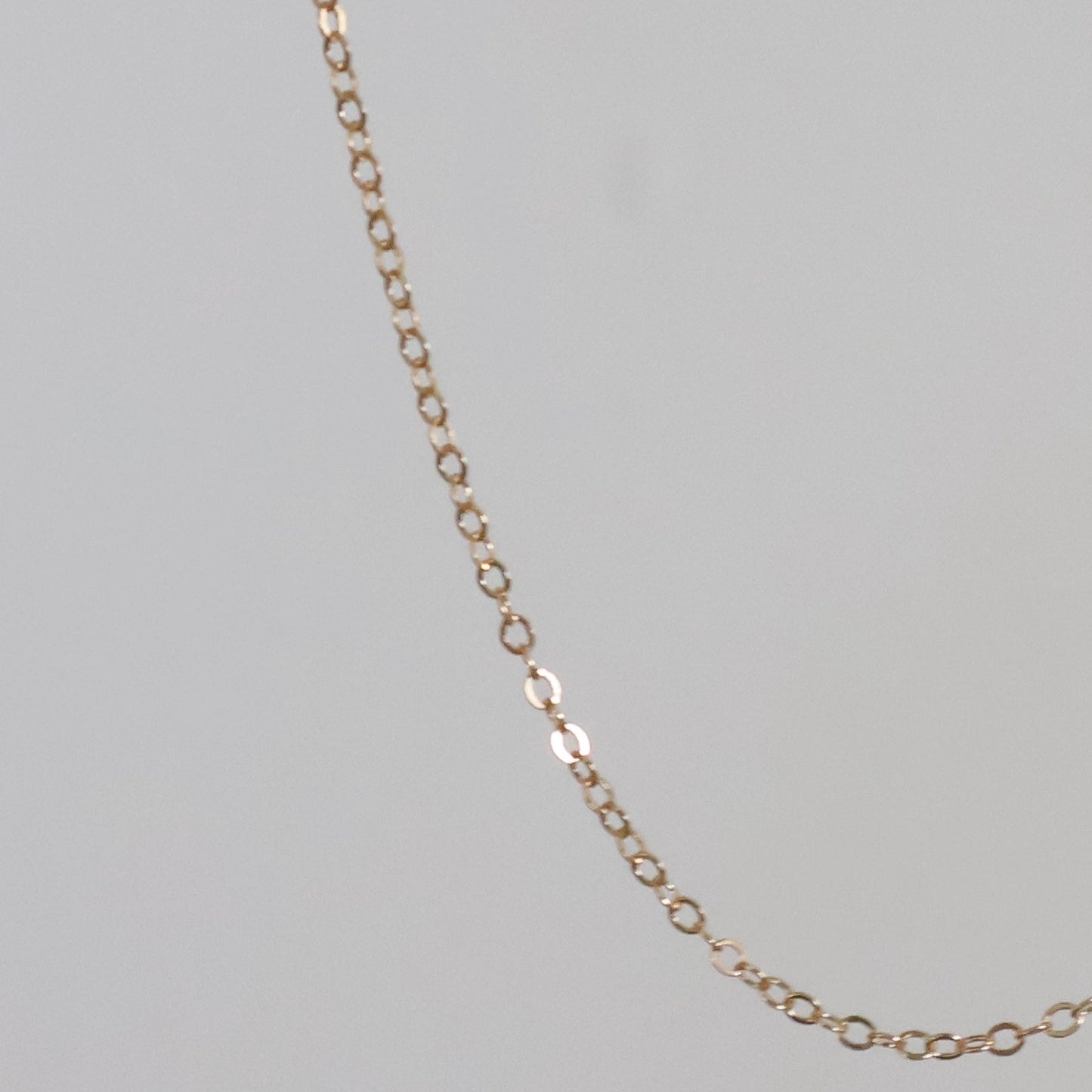 14k Yellow Gold Petite Cable Chain 16"