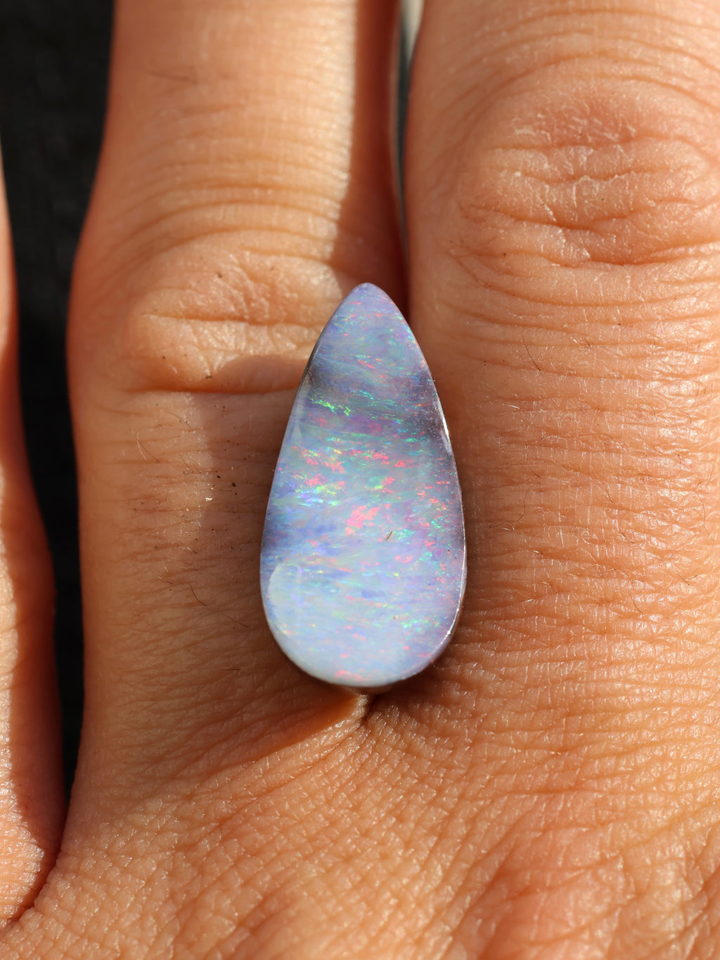 Custom Teardrop Cotton Candy Aussie Opal