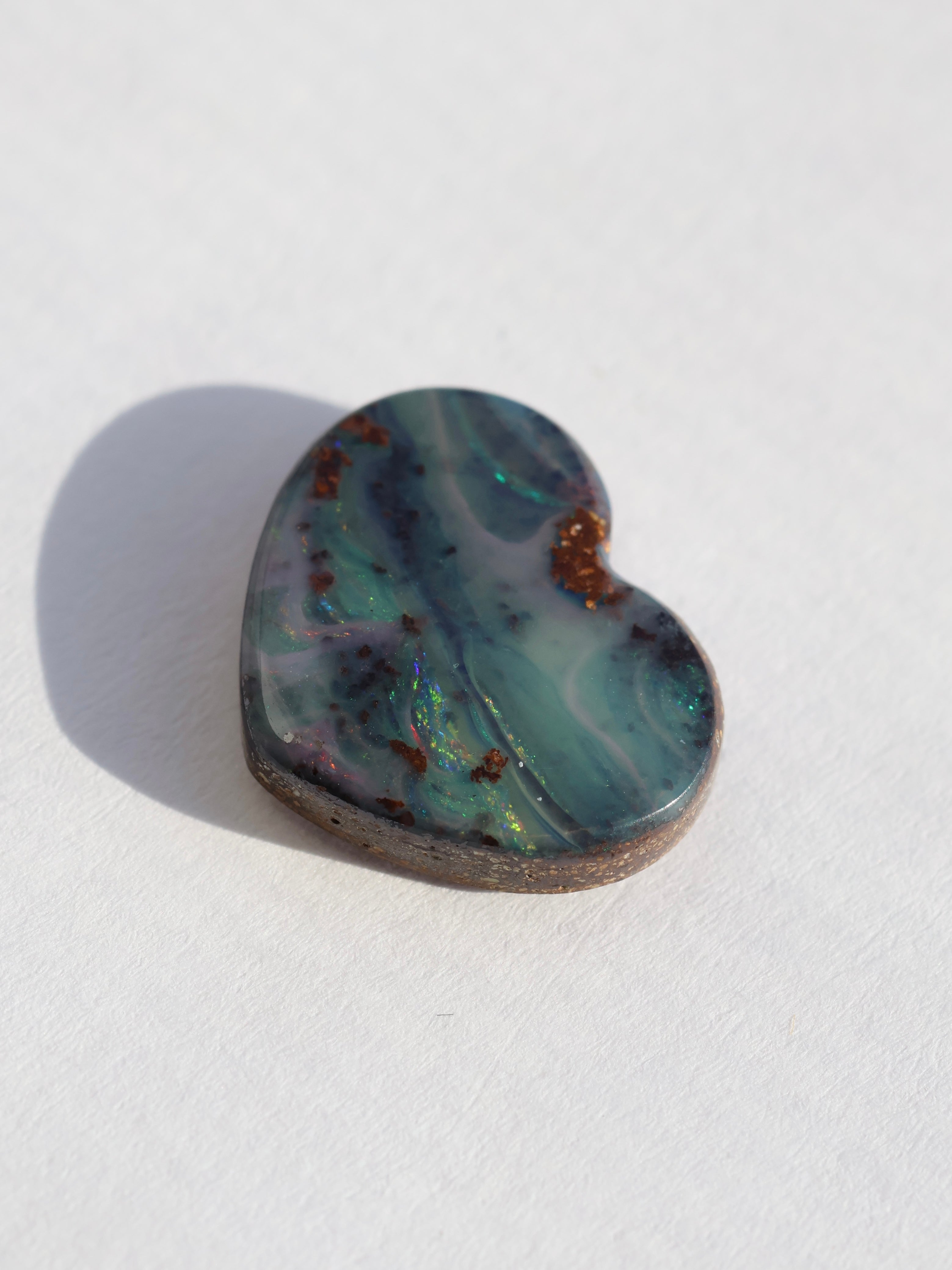 Custom Heart Aussie Opal