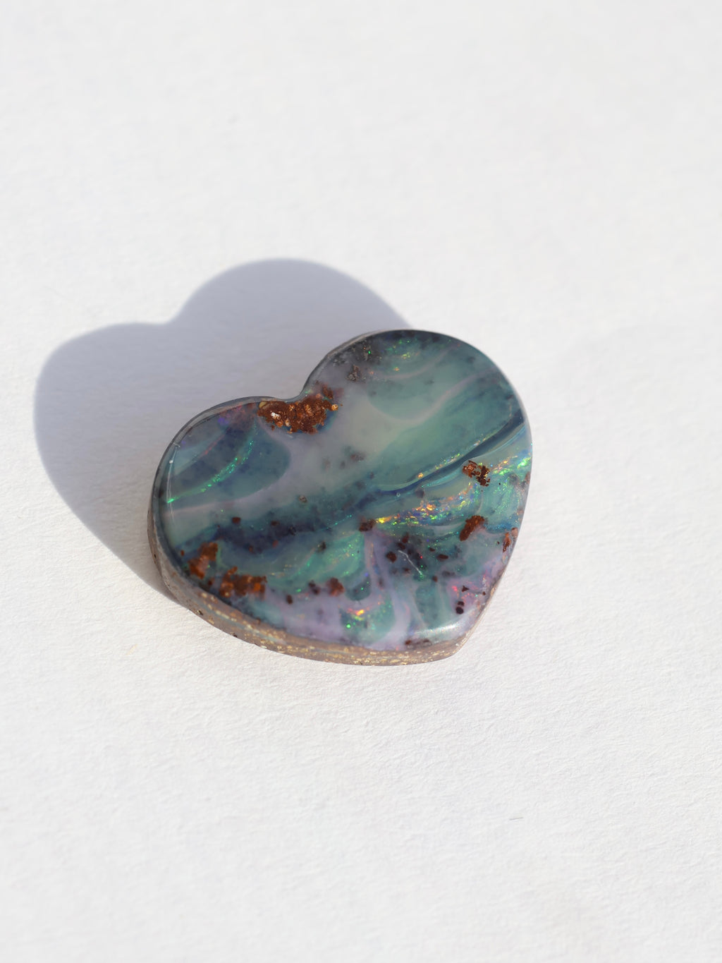 Custom Heart Aussie Opal