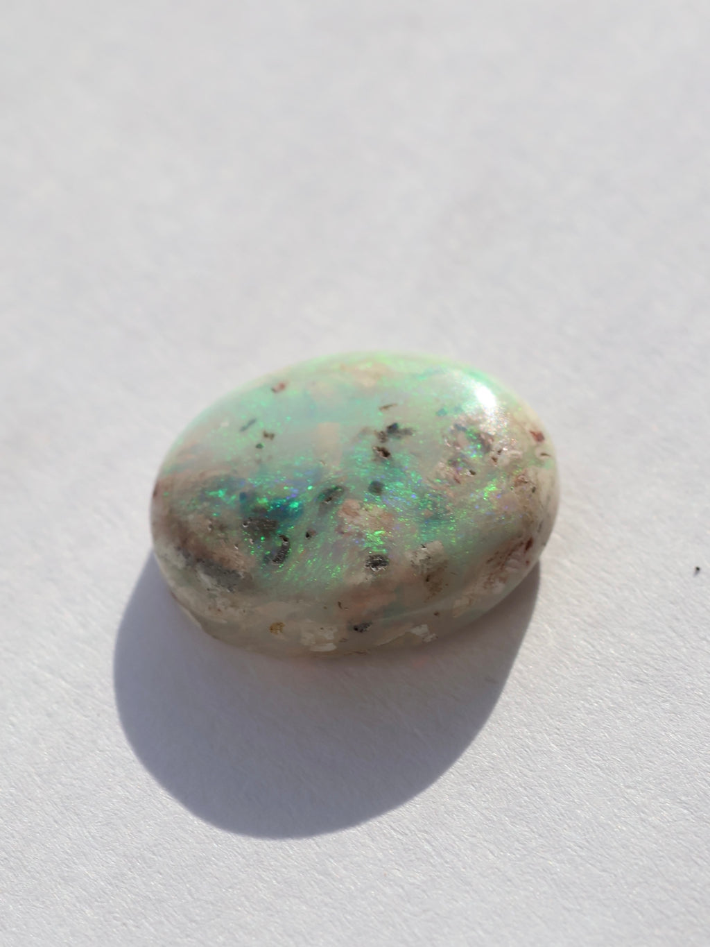 Custom Round Peachy Aussie Opal