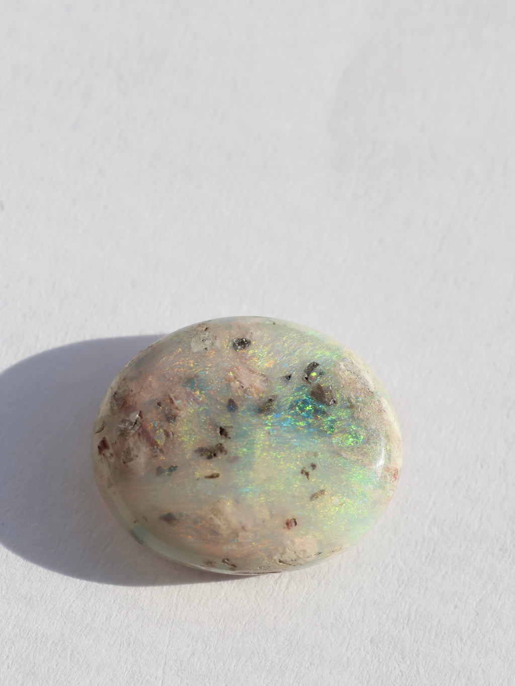 Custom Round Peachy Aussie Opal