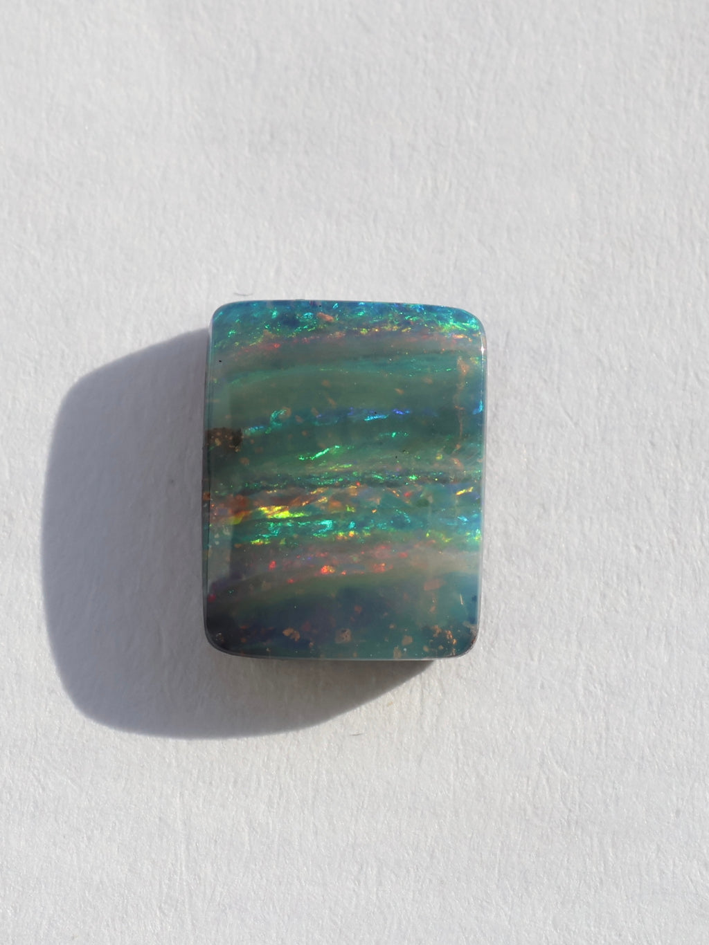 Custom Blue Squared Aussie Opal