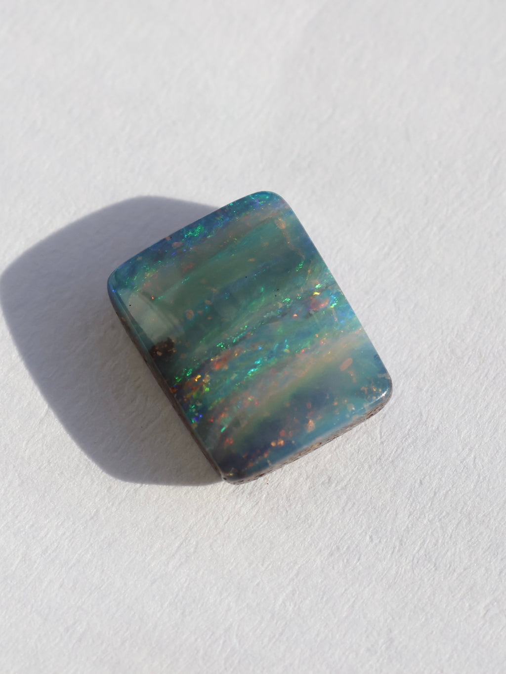 Custom Blue Squared Aussie Opal