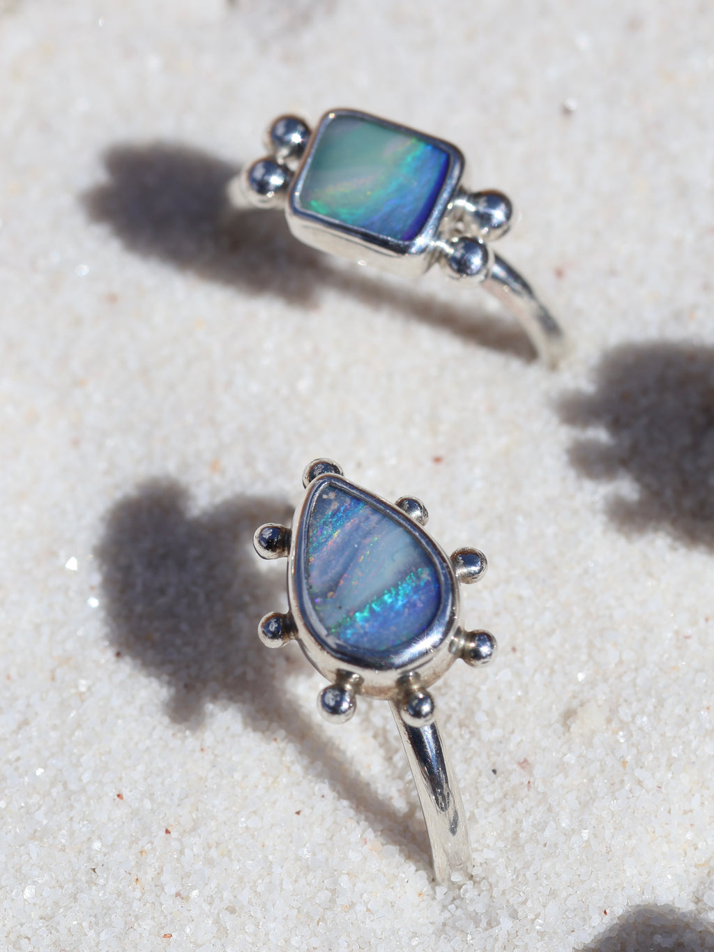 Teardrop opal ring