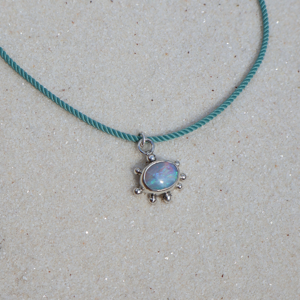 Funky Blue Opal Charm