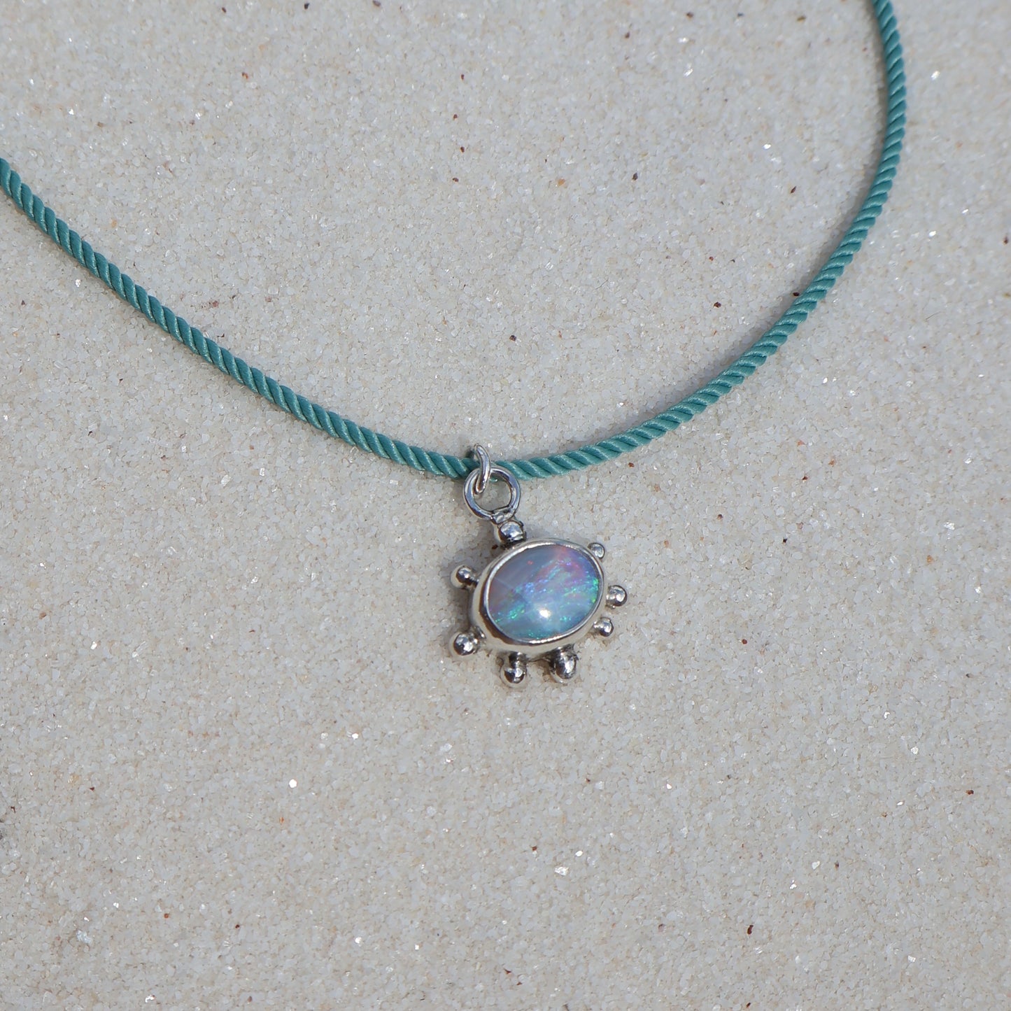 Funky Blue Opal Charm